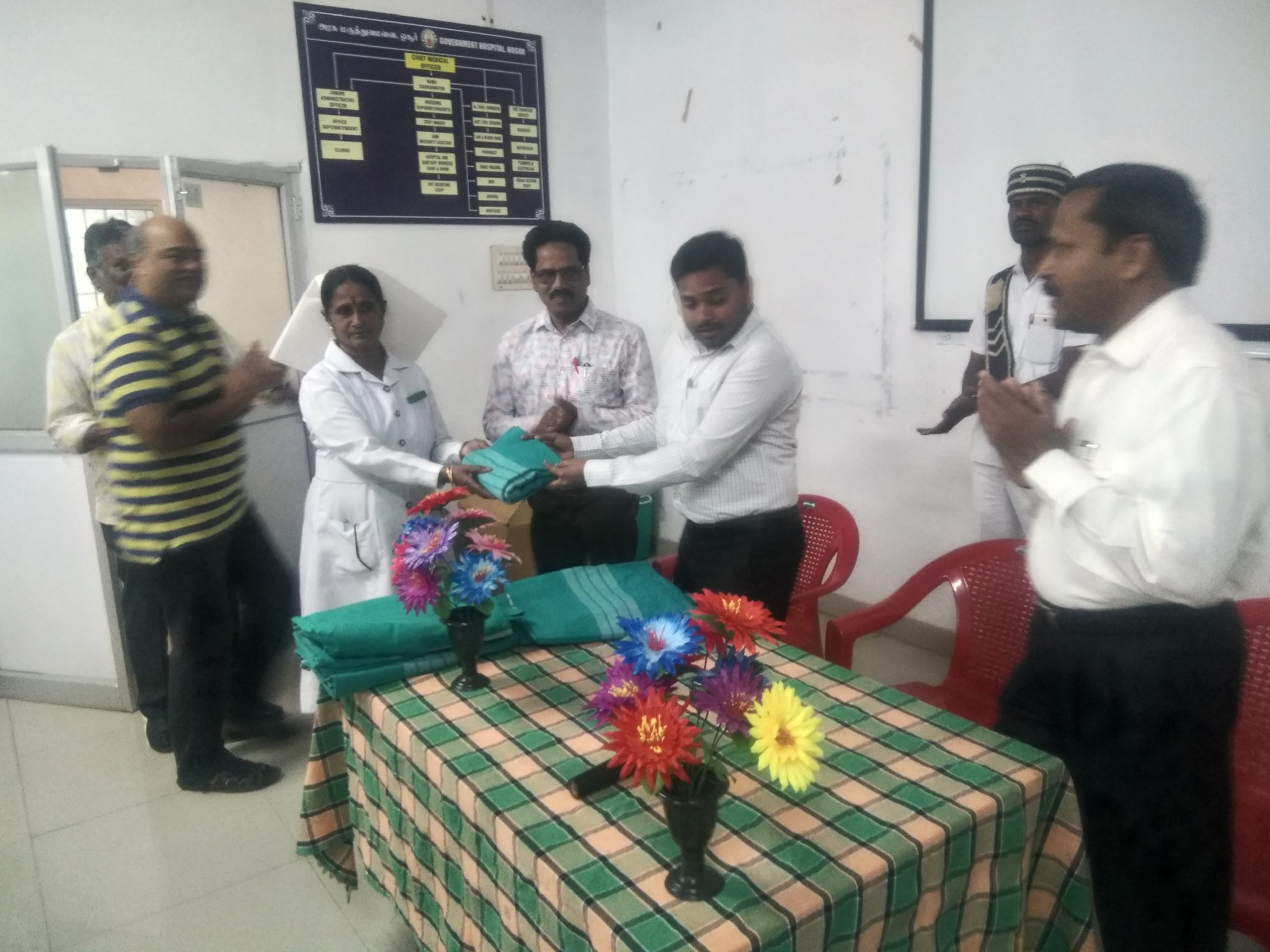 Donation of Bedsheets to Govt Hospital